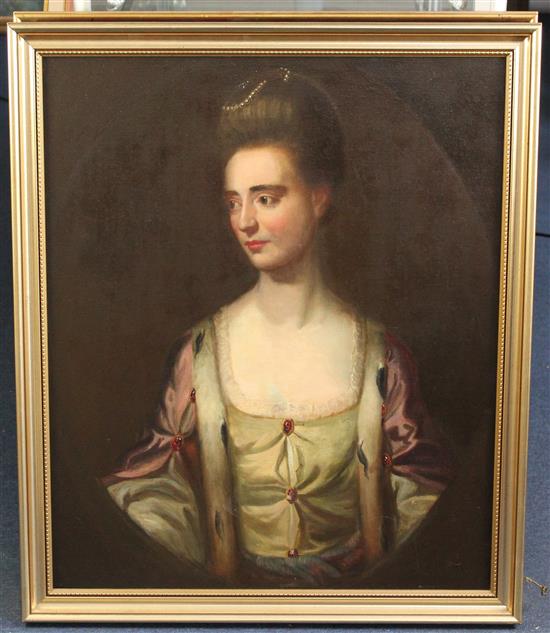18th century English School Portraits of the Rt. Hon. Alexander Crookshank, 30 x 25in.